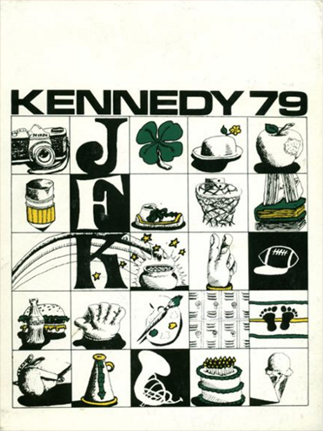 john f kennedy high school yearbook cover 1979