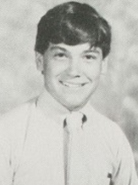 Billy Crudup 1984 sophomore yearbook portrait