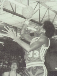 Magic Johnson - 1975 high school basketball team action shot
