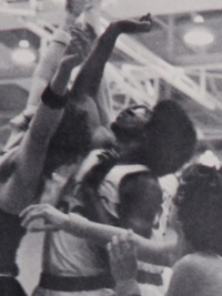 Magic Johnson - 1977 high school basketball team action shot