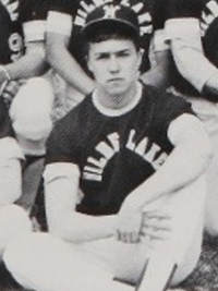 Edward Norton 1987 varsity baseball team yearbook photo (cropped)