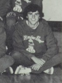 Christopher Knight 1975 track team portrait