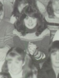 Debra Messing 1983 yearbook staff photo