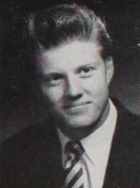 Robert Redford 1954 senior yearbook portrait