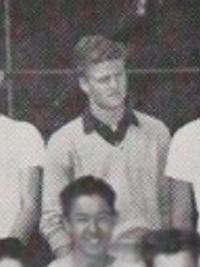 Robert Redford 1954 tennis team yearbook photo