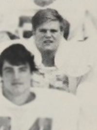 Chris Farley 1982 varsity football team yearbook portrait