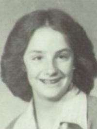 Bonnie Blair 1980 sophomore yearbook portrait