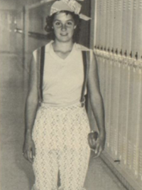 Bonnie Blair 1982 senior yearbook candid