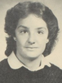 Bonnie Blair 1982 senior yearbook portrait