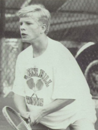 Matt Czuchry 1993 tennis team candid (Classmates.com)