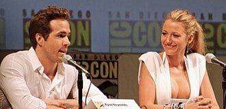 Blake Lively and husband Ryan Reynolds at press conference