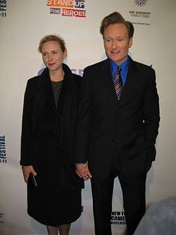 Conan O’Brien and his wife Liza Powel