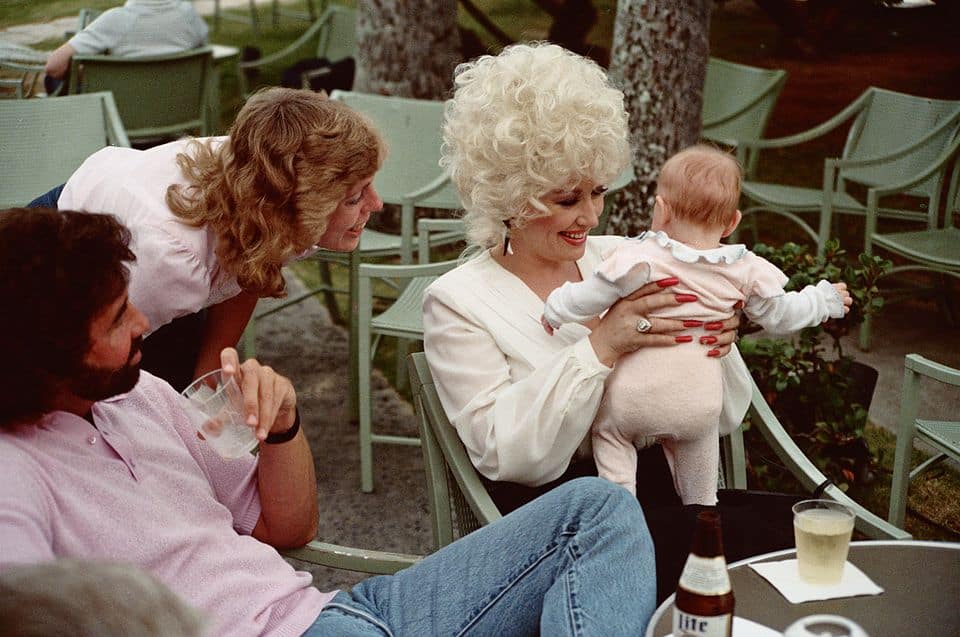 Dolly Parton with her family