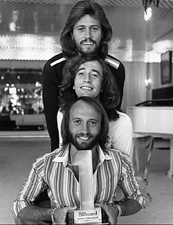 The Bee Gees with Billboard award
