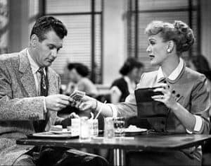 Eve Arden and Philip Boynton in Our Miss Brooks