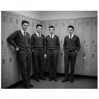 High School Boys outfits 1950s