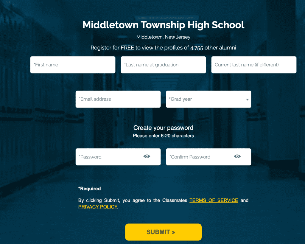 Join classmates dashboard