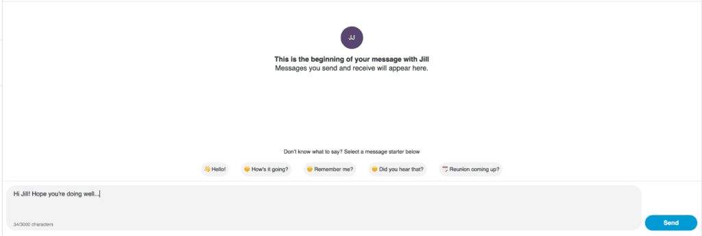Message a firend